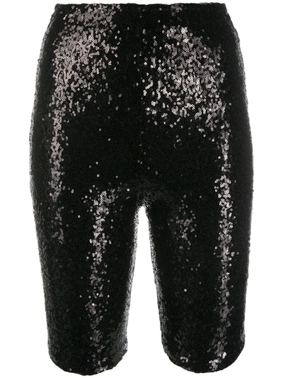 Alchemy Sequin-embellished Cycling Shorts In Black