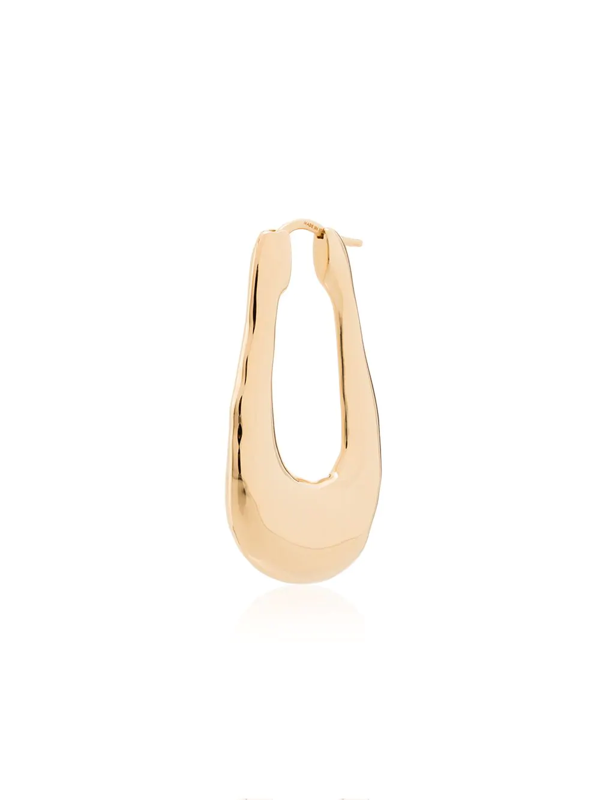 Jil Sander Gold-tone Hoop Earrings | ModeSens