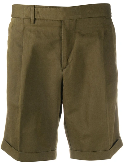 Briglia 1949 Pleat Front Shorts In Green