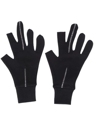 Thom Krom Contrast-stitch Gloves In Black