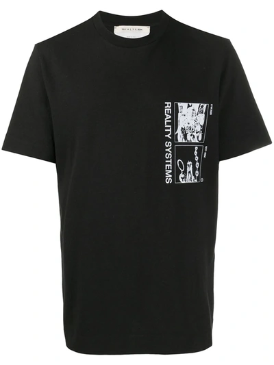 Alyx Graphic Print T-shirt In Black