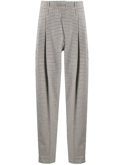 Jejia Checked Tailored Trousers In White
