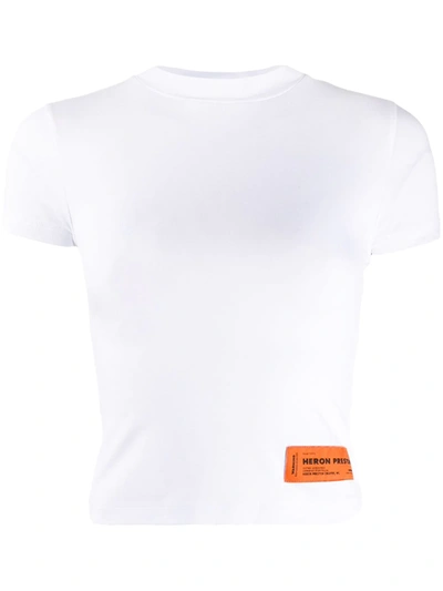 Heron Preston Cropped Fitted T-shirt In White