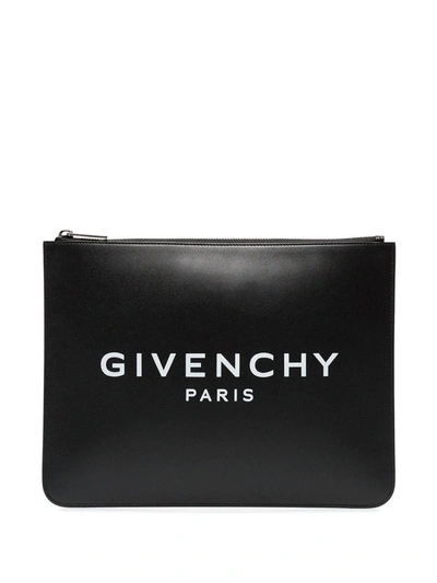 Givenchy Black Calf Leather Clutch