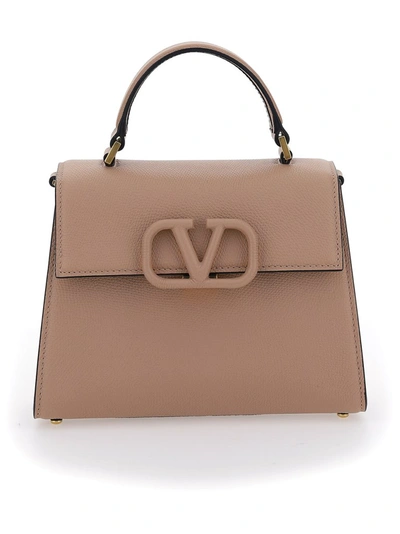 Valentino Garavani Small Handbag In Rose Cannelle/clay