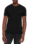 Allsaints Tonic Slim Fit Crewneck T-shirt In Jet Black