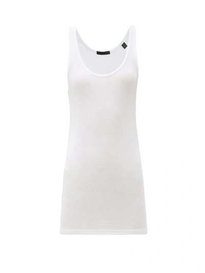 Atm Anthony Thomas Melillo Racerback Micromodal-blend Jersey Tank Top In White