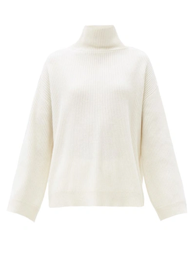 Brunello Cucinelli Ball-chain Trim Cashmere Sweater In White
