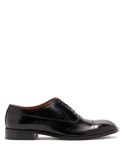 Maison Margiela Cordovan-leather Oxford Shoes In Black