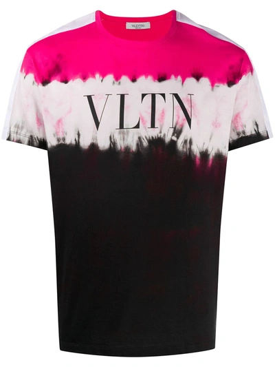 Valentino Jelly Block-print Cotton-jersey T-shirt In Black