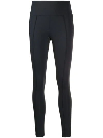 Vaara Nica Satin-trimmed Stretch Leggings In Black
