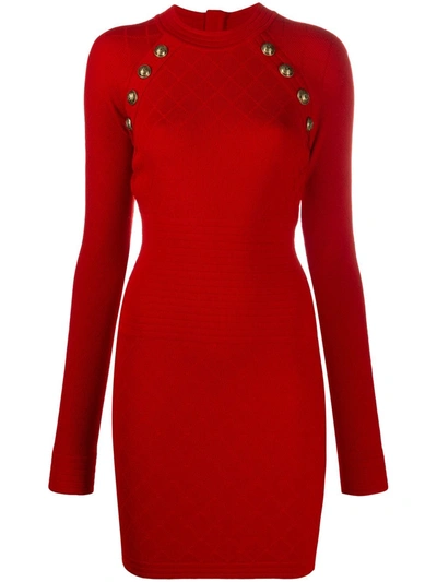 slim fit dress slacks Red Button Down Halter Mini Dress - All Dresses main image 0