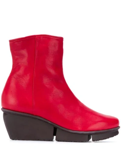 Trippen Force Sat Boots In Red