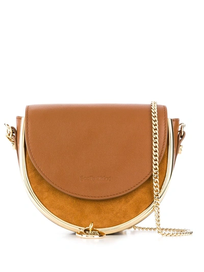 See By Chloé Mara Panelled Crossbody Bag In Red