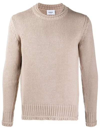 Dondup Ribbed Jumper In Neutrals