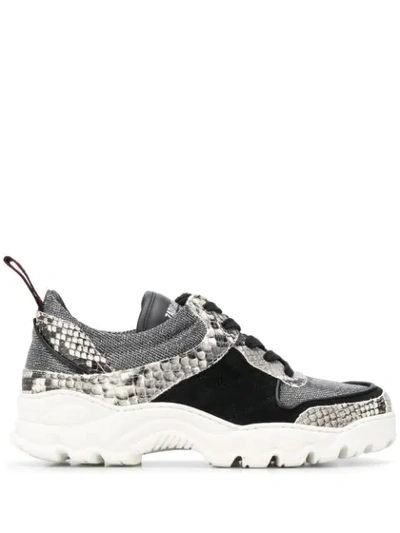 Zadig & Voltaire Blaze + Wild Trainers In Silver