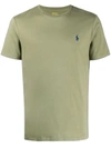 Polo Ralph Lauren Logo-embroidered Cotton-jersey T-shirt In Sage Green