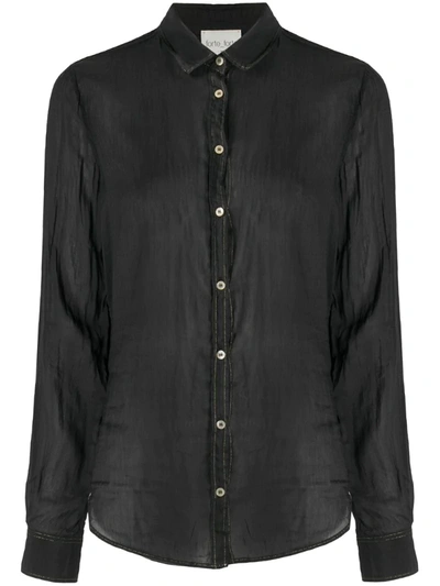 Forte Forte Long-sleeve Blouse In Black