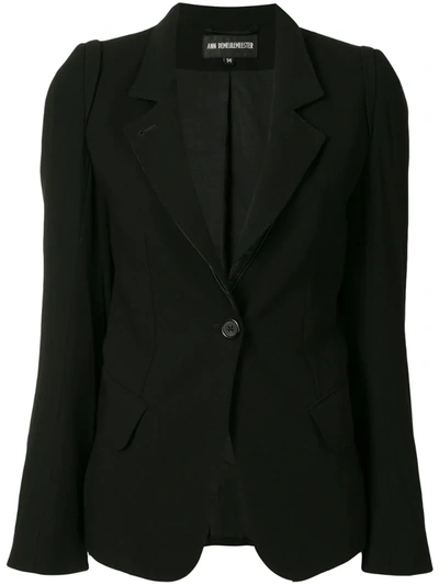Ann Demeulemeester Fitted Classic Blazer In Black