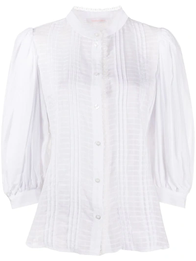 See By Chloé Lace-detail Shirt In White