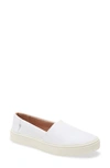 Toms White Textured Woven Women's Parker Slip-ons - Grösse Eu 36.5 In White Fabric