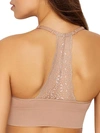 Yummie Ultralight Seamless Lace-back Bralette In Almond Lace