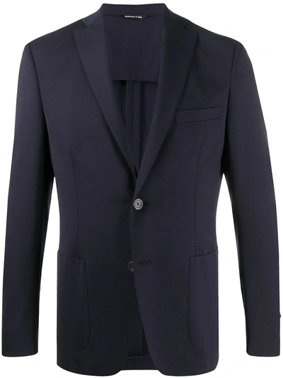 Tonello Single-breasted Jacket Gray In Blue