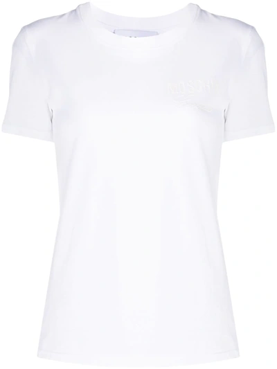 Moschino Logo Cotton T-shirt In White