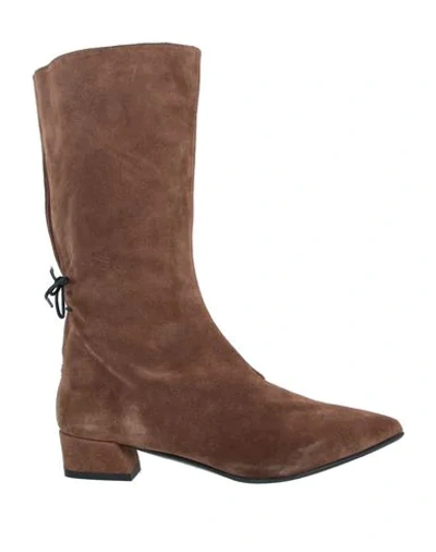 Fabio Rusconi Knee Boots In Khaki