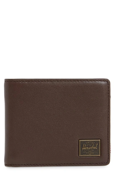 Herschel Supply Co. Herschel Supply Co Hank Rfid Leather Wallet In Brown