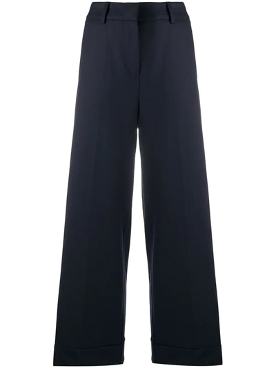 P.a.r.o.s.h Parosh Cropped Tailored Trousers In Nero