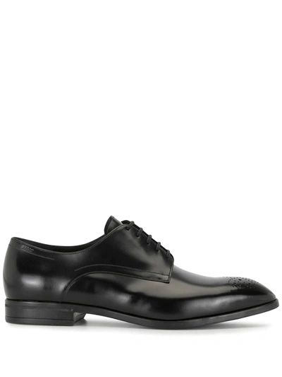 Bally Lindron Leather Oxford Shoes In Schwarz