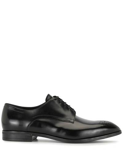 Bally Lindron Leather Oxford Shoes In Black