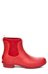 Ugg Chevonne Chelsea Waterproof Rain Boot In Red