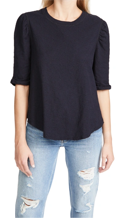 Free People Just A Puff T-shirt In Black