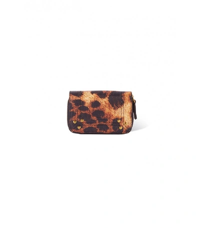 Jérôme Dreyfuss Henri Wallet In Print Leopard In Animal Print