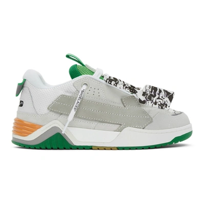 Off-white Men's Arrow Skate Suede Sneakers In White