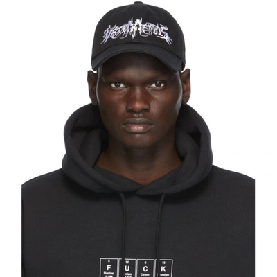 Vetements Black Logo Cap