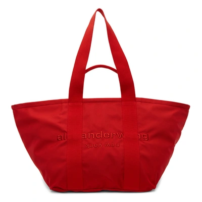 Alexander Wang Red Large Primal Tote In 622 Bright