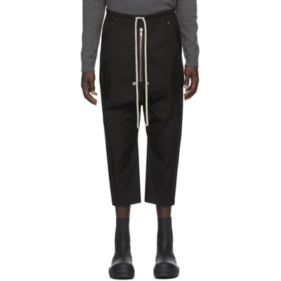 Rick Owens Pantaloni Bela Cropped In Black