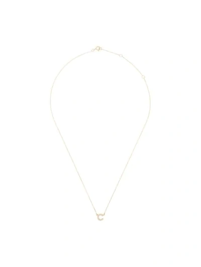 Roxanne First 14kt Yellow Gold C Initial Necklace