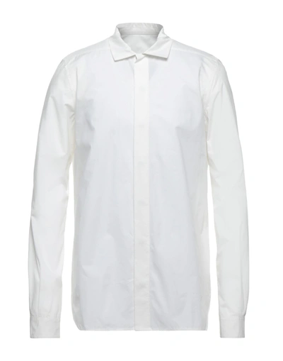 Rick Owens Cotton Shirt In White