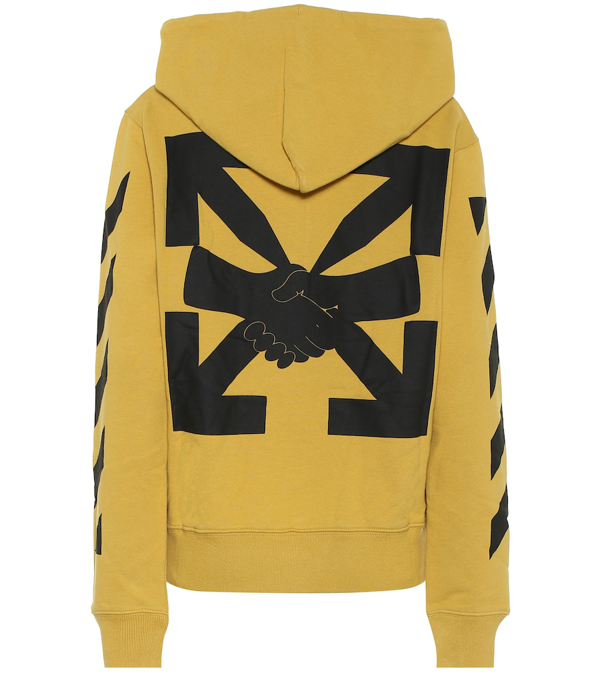 Offwhite Agreement Cottonjersey Hoodie In Yellow ModeSens
