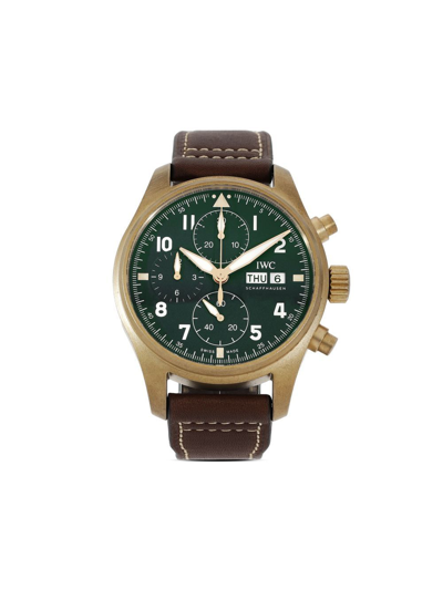 Iwc Schaffhausen 2022 Unworn Pilot's Watch Chronograph Spitfire "sihh 2019" 41mm In Green