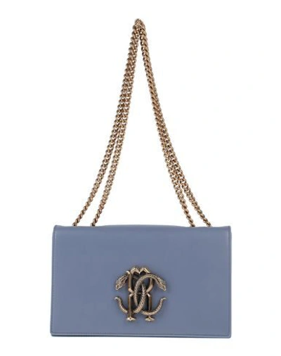 Roberto Cavalli Handbag In Pastel Blue