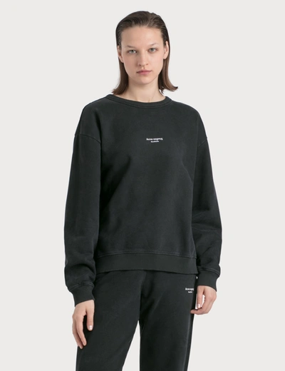 Acne Studios Fierre Stamp Sweatshirt In Black