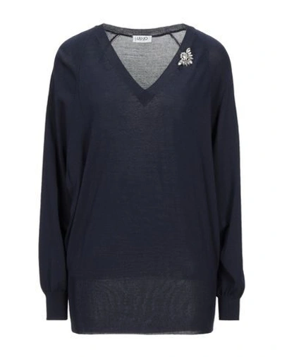 Liu •jo Sweaters In Dark Blue