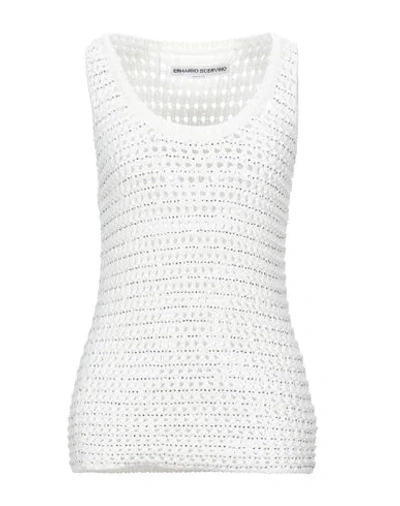 Ermanno Scervino Sweaters In White