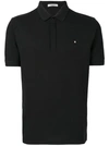 Valentino Short-sleeved Polo Shirt In Black
