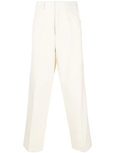 Jil Sander Straight-leg Tailored Trousers In Neutrals